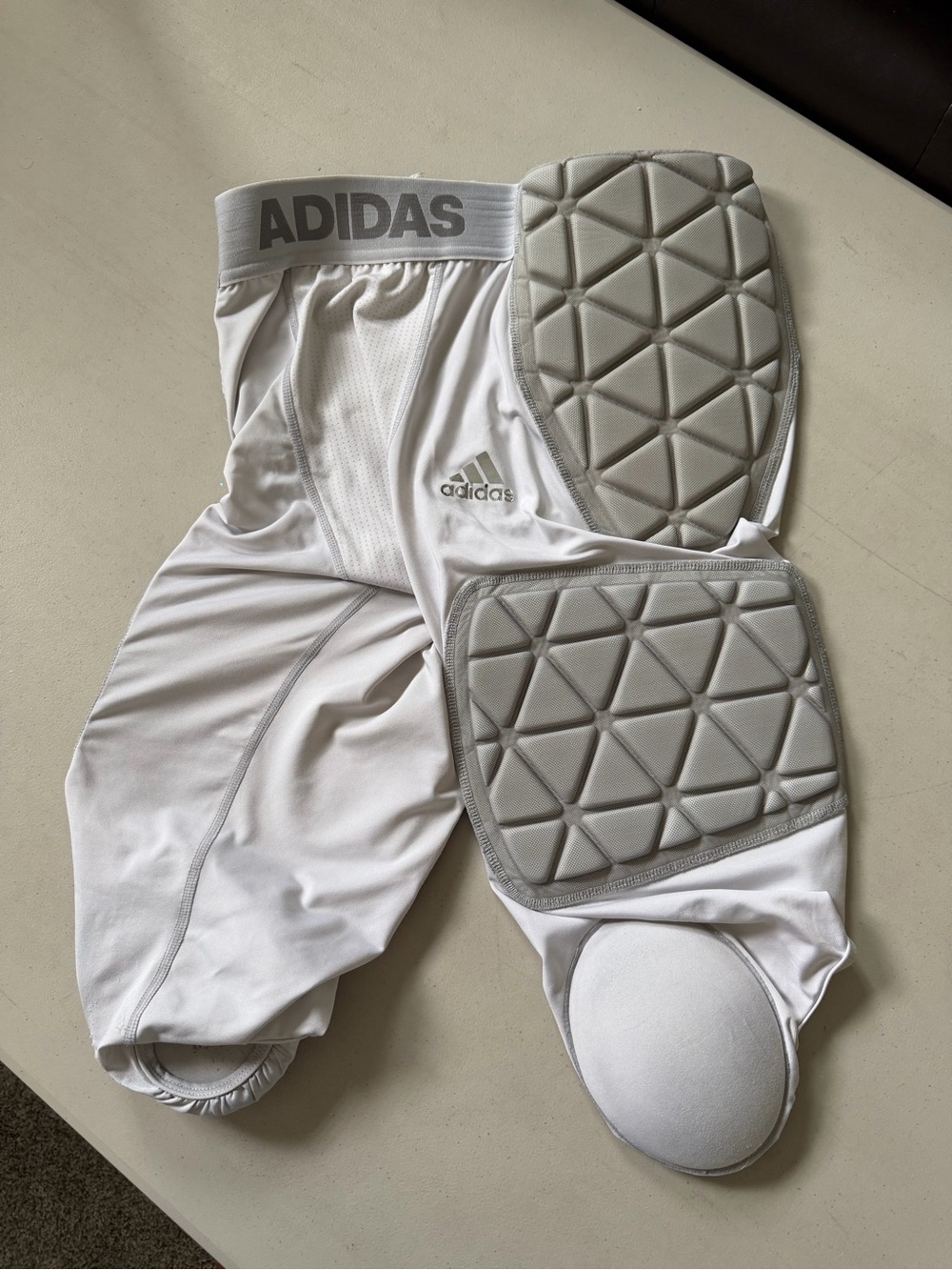 adidas White Football Girdle Medium